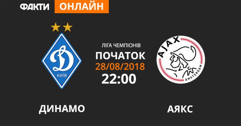 Динамо — Аякс: смотрите онлайн трансляцию Лиги чемпионов 2018/19