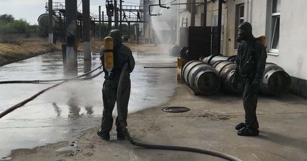 В Кривом Роге ликвидировали масштабную утечку хлора