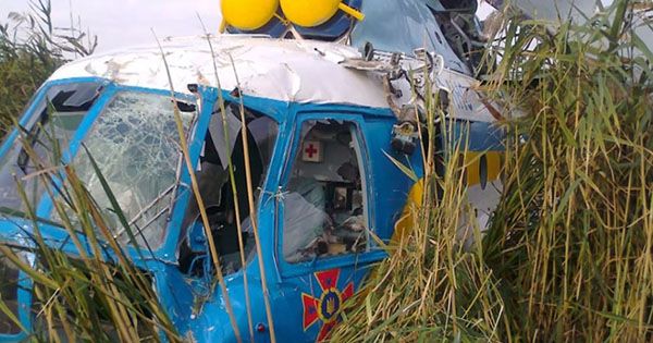 На Харьковщине пожарный вертолет упал в реку На Харківщині пожежний вертоліт впав у річку