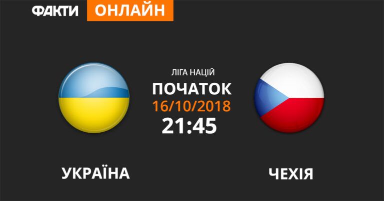 Украина – Чехия: смотрите онлайн трансляцию Лиги наций 2018