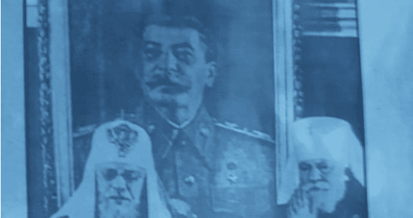 Во Львове храм УПЦ МП обклеили плакатами со Сталиным Храм УПЦ МП обклеїли плакатами зі Сталіним