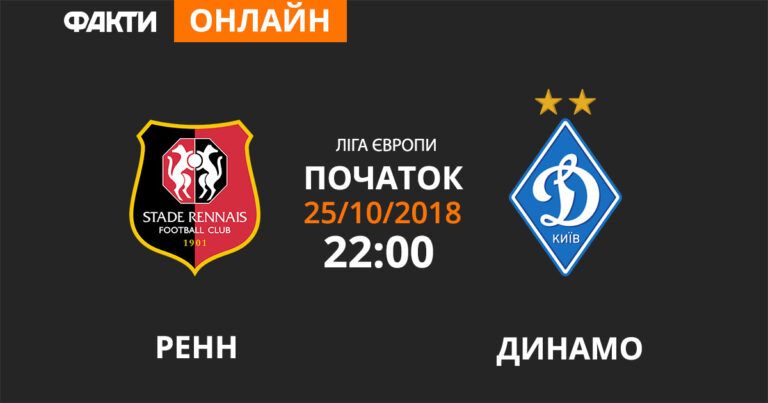 Ренн – Динамо: дивіться онлайн трансляцію Ліги Європи 2018