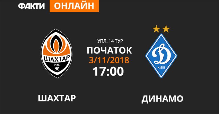 Шахтар – Динамо: дивіться онлайн трансляцію УПЛ 2018/19