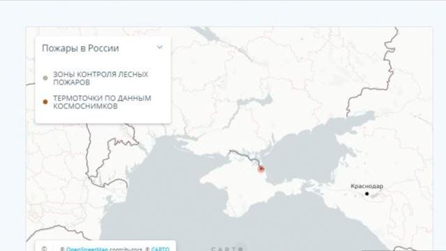 Greenpeace использует карты, где Крым обозначен территорией РФ