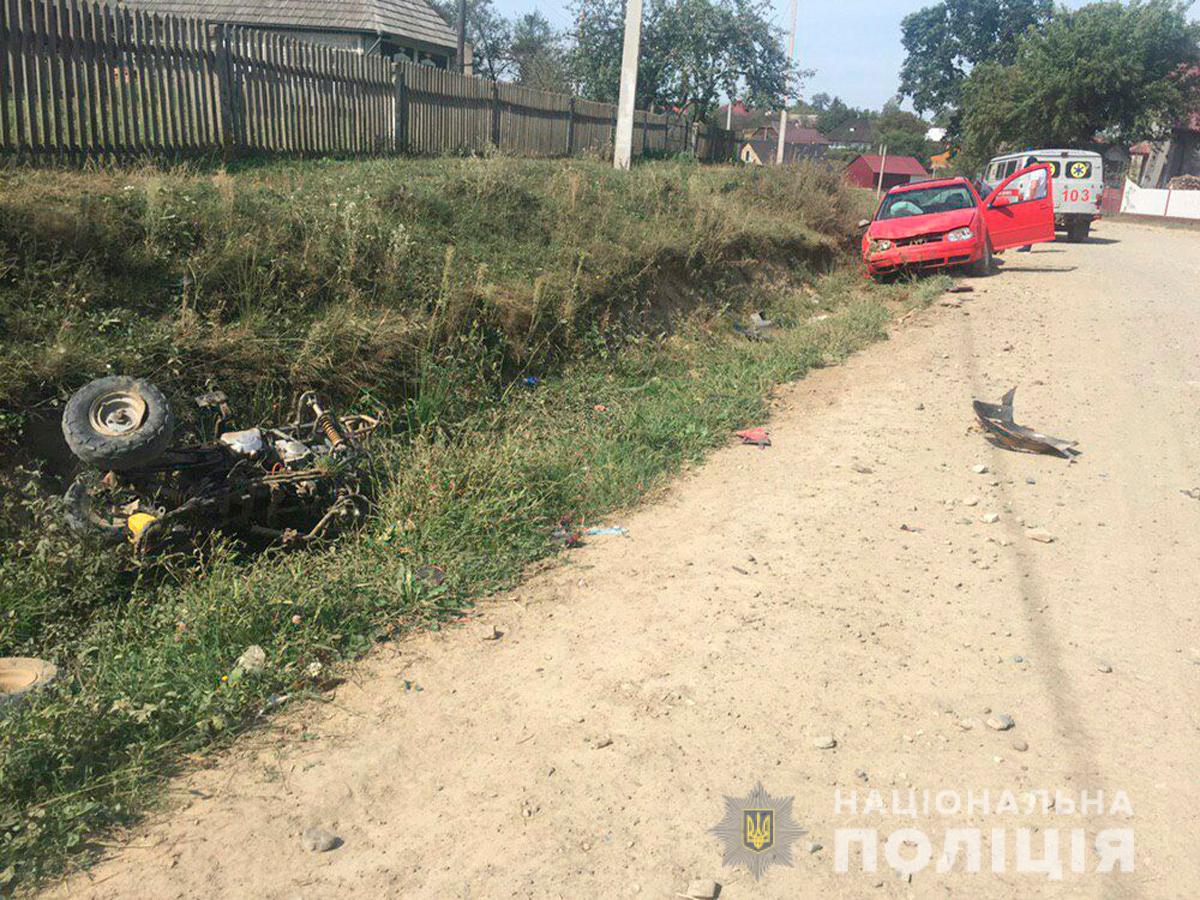 Відлетів бампер і колеса: у Чернівецькій області п’яний водій збив 8-річну дитину на квадроциклі Фото 1 Відлетів бампер і колеса: у Чернівецькій області п’яний водій збив 8-річну дитину на квадроциклі Фото 1