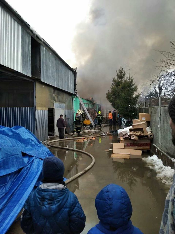 Пожежа в магазині будматеріалів на За