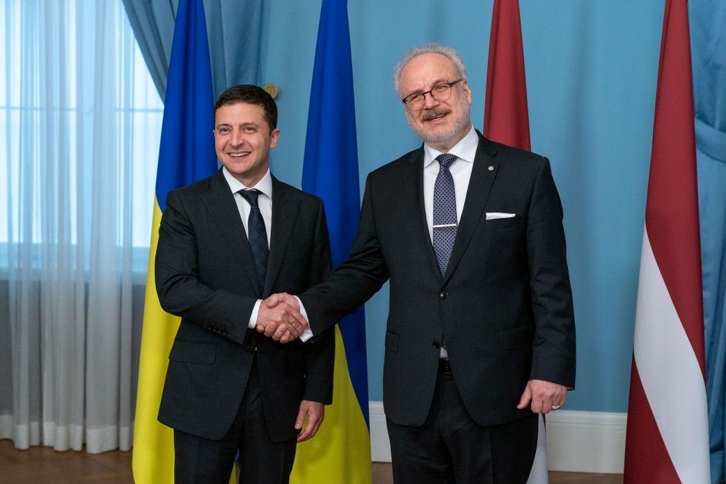 Зеленський і президент Латвії Зеленський і президент Латвії