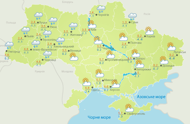 Погода в Україні