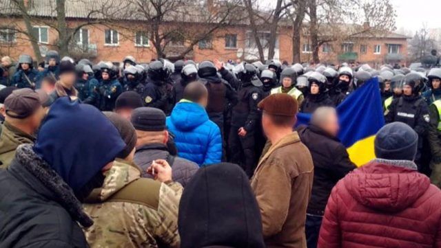 Протести у Нових Санжарах