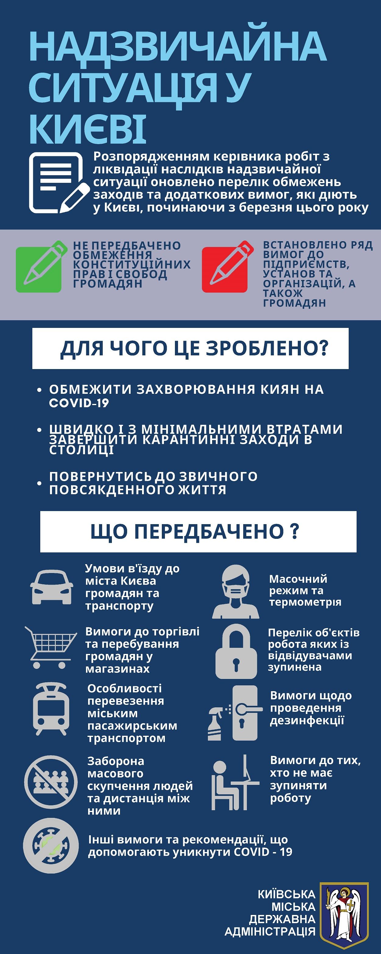 В Киеве усиливают ограничения на время карантина