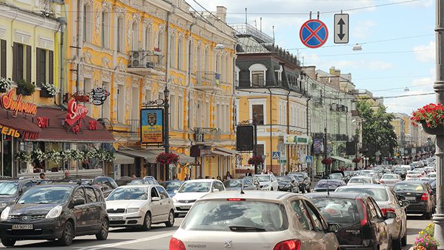 Пробки в Киеве 18 мая достигли 4 баллов КАРТА