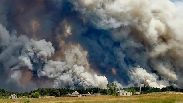 ДСНС пожежа під сєвєродонецьком
