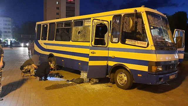 захоплення автобуса у Луцьку
