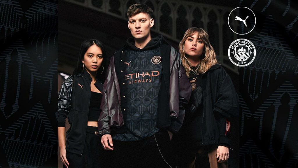 Фото: FC Manchester City Манчестер Сити футбольная форма 2020/21 гостевой комплект