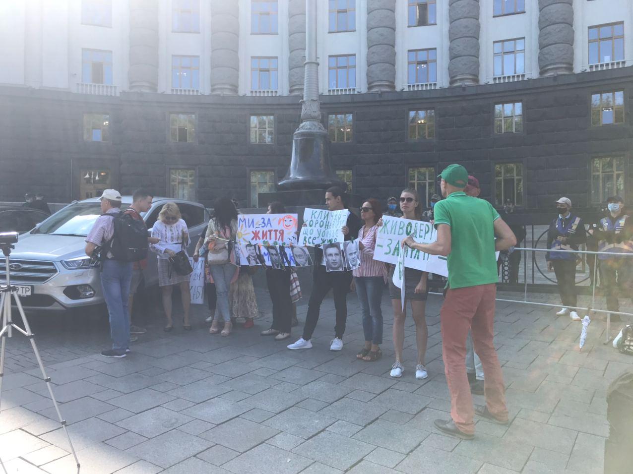 Митинг под Кабмином: родители против дистанционного обучения