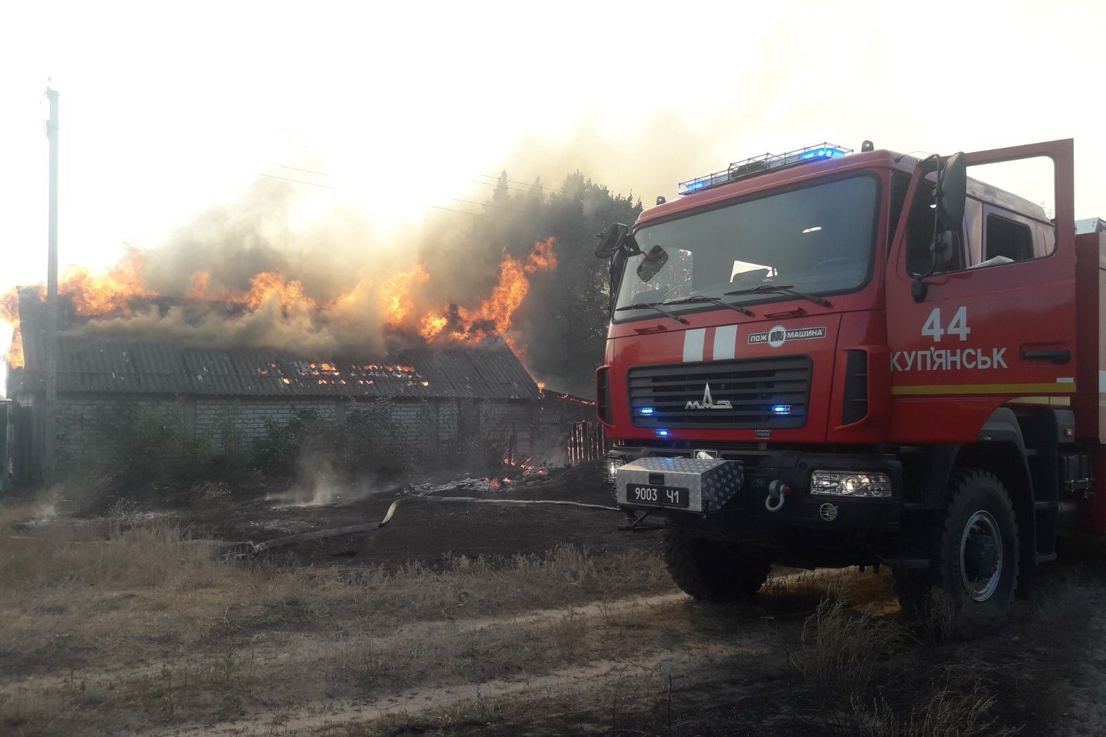 фото: ДСНС Лесной пожар в Харьковской области: подробности пожара