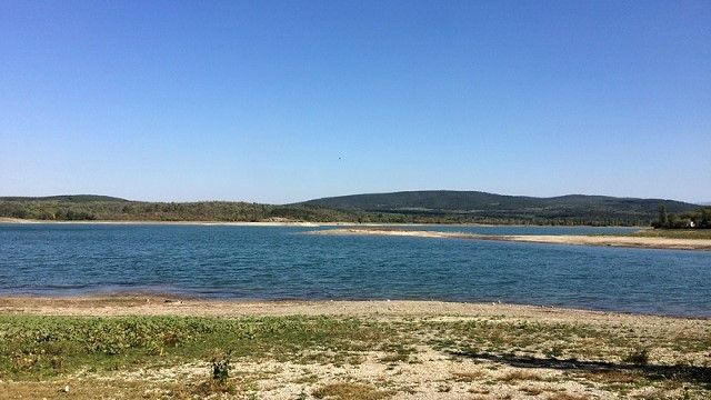 В Крыму сняли обмелелое водохранилище — основной источник воды для Севастополя
