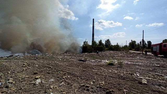 ДСНС пожежа сміттєзвалище
