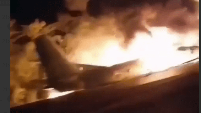 фото: скрін Под Чугуевом разбился военный самолет Ан-26 — подробности