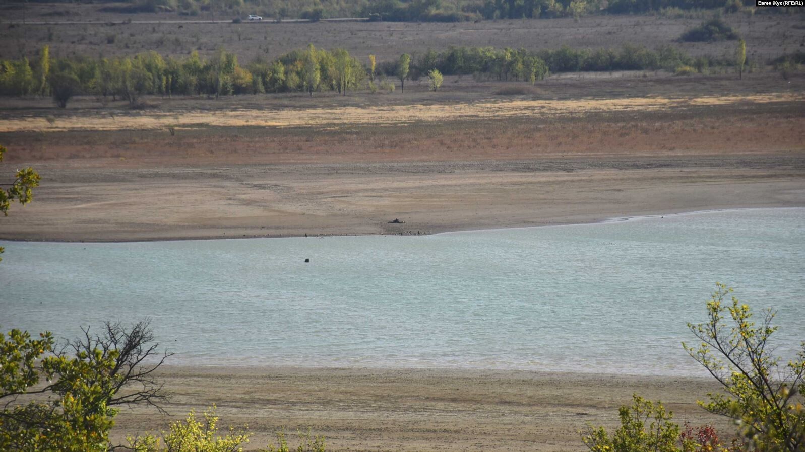 В Крыму сняли обмелелое водохранилище — основной источник воды для Севастополя