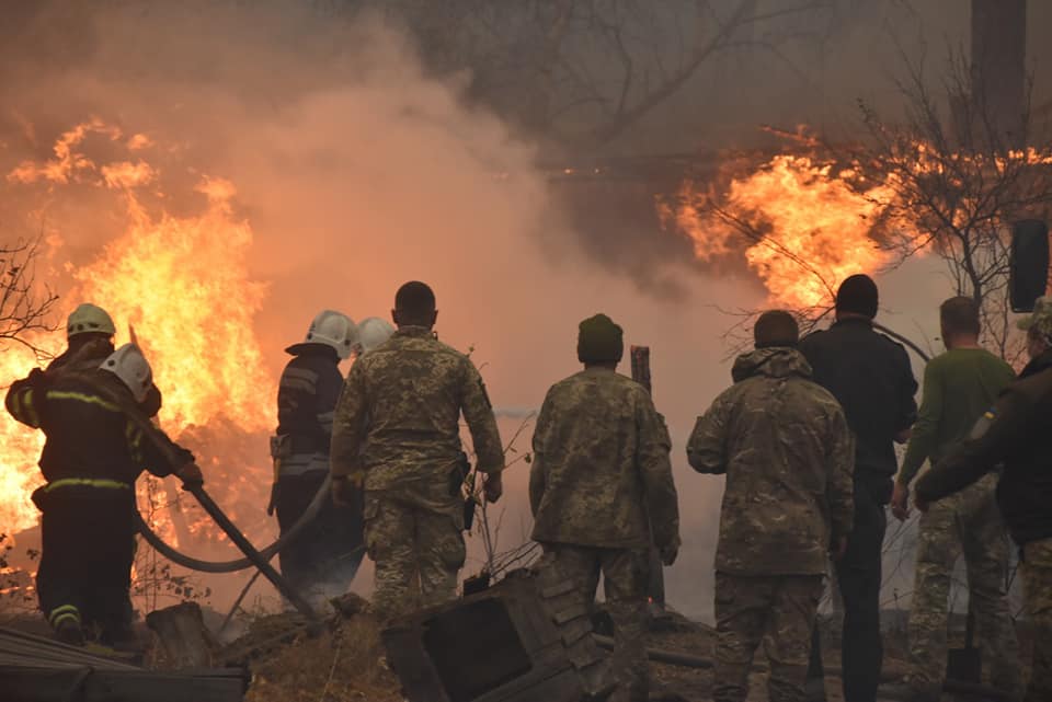 фото: ДСНС Пожежа у Луганській області