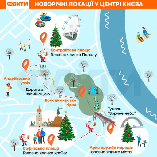 Куди піти на Новий рік 2021 у Києві - маршрути
