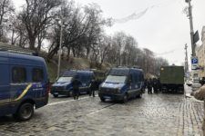 Протест под Радой — митингующие перекрыли дорогу