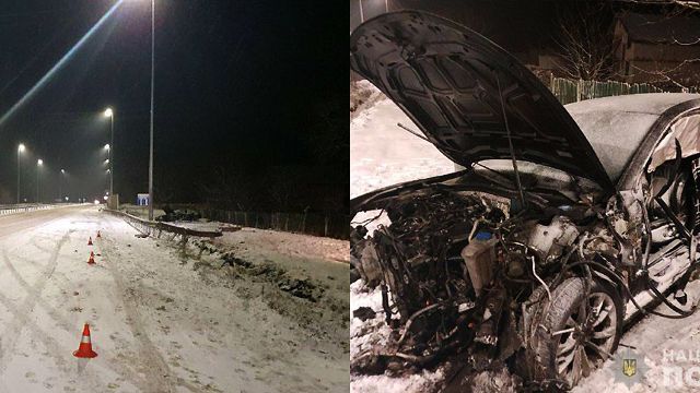 Погибли два брата: скользкая дорога привела к смертельному ДТП на трассе Киев-Чоп