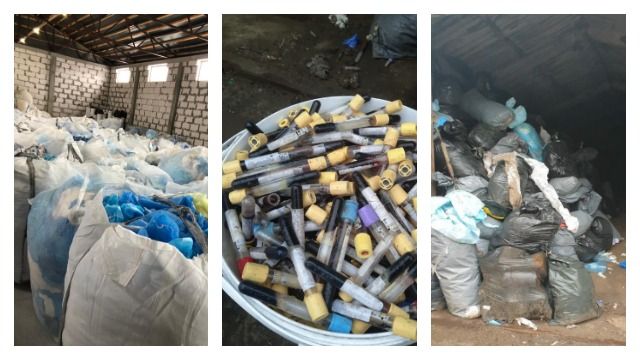 сміттєзвалище з медичними відходами