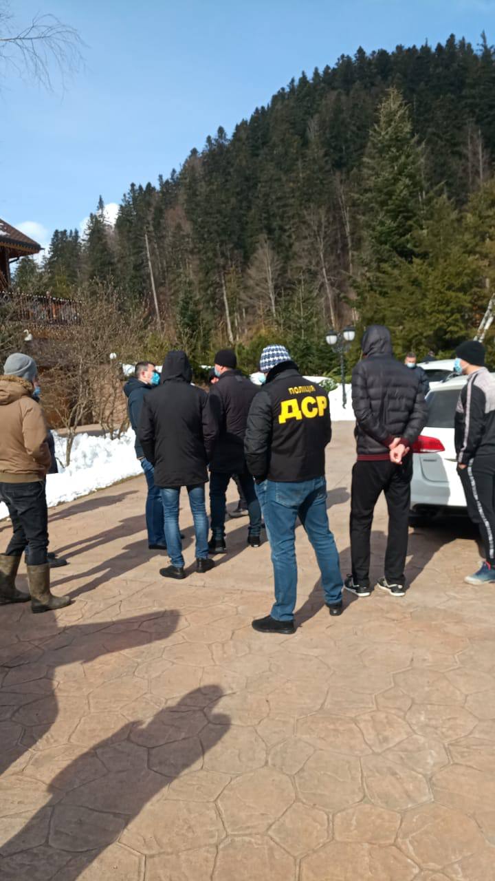 Шкура ведмедя і штори в басейні: як проходили обшуки на дачі Медведчука