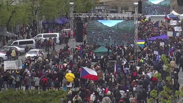 Мітинг у Чехії проти Мілоша Земана