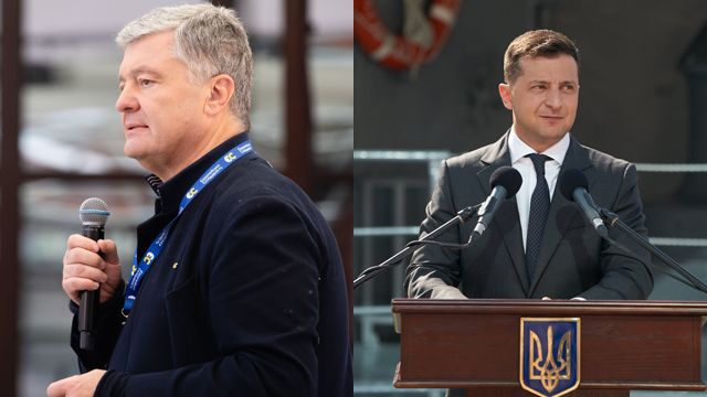 Петр Порошенко и Владимир Зеленский