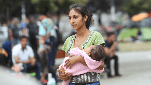 сирійська жінка, біженка, біженці