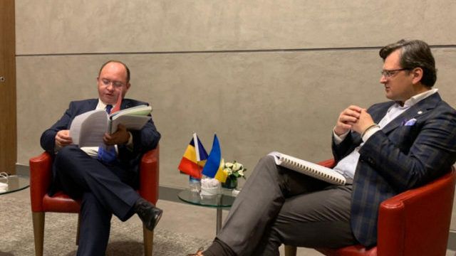 Дмитрий Кулеба и Румынии Богдан Ауреску