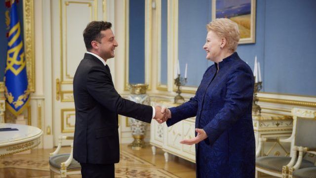 Владимир Зеленский и Даля Грибаускайте