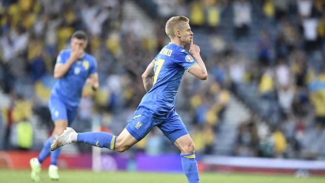 Святкування голу Олександр Зінченко