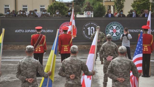 В Грузии стартовали учения Agile Spirit с участием украинских морских пехотинцев Фото 1 В Грузии стартовали учения Agile Spirit с участием украинских морских пехотинцев Фото 1