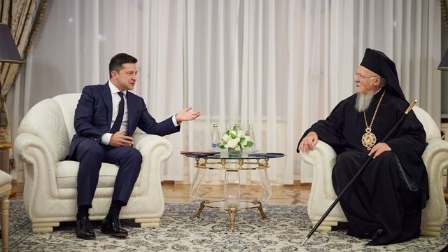 Владимир Зеленский и Вселенский Патриарх Варфоломей