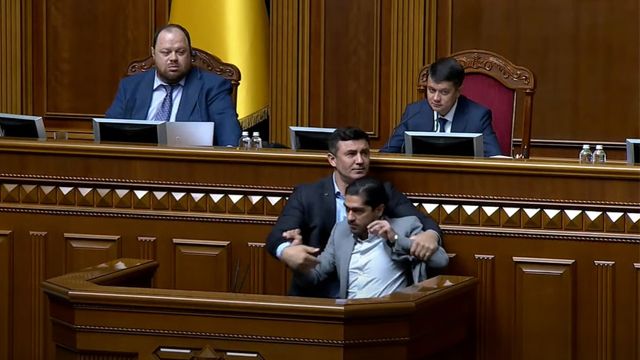 Бійка у Верховній Раді: побилися нардепи Тищенко і Лерос (ВІДЕО)