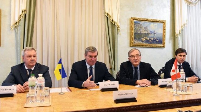 Олег Уруський під час обговорення проекту Циклон-4М
