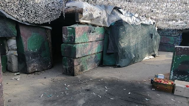 обстріл біля КПВВ Мар'їнка