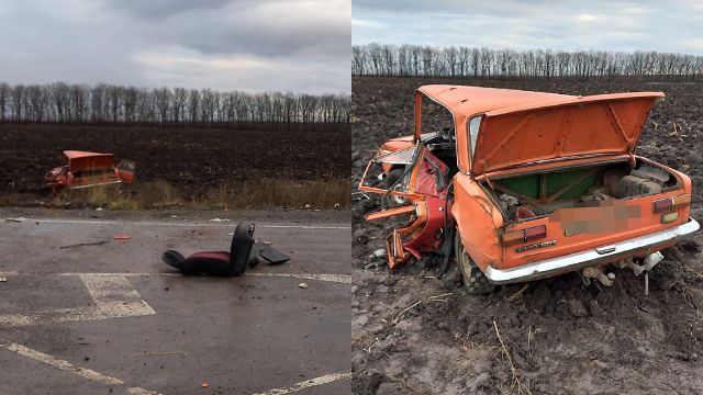 Сидение вылетело на дорогу: в ДТП на Винничине столкнулись два жигуля, есть пострадавшие