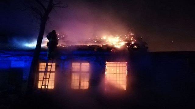 Пожар в Славянске: подробности пожара в Донецкой области