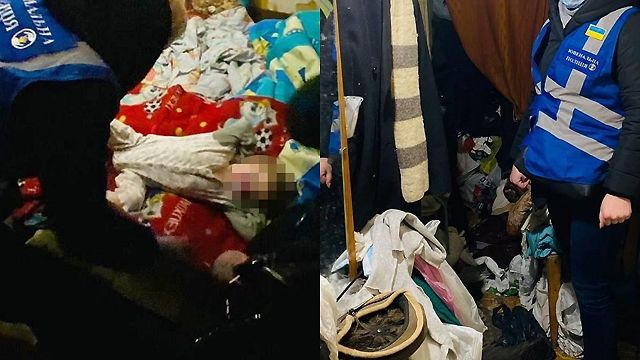 Горы мусора и стойкий запах спиртного: в Киеве из захламленной квартиры изъяли троих детей