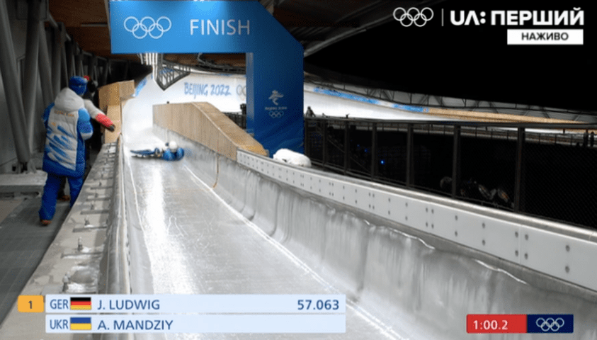 Олімпіада-2022: один український саночник вилетів, другий – перекинувся під час заїзду Фото 1 Олімпіада-2022: один український саночник вилетів, другий – перекинувся під час заїзду Фото 1