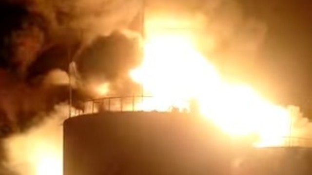 пожежа на нафтобазі під Васильковом 27 лютого 2022