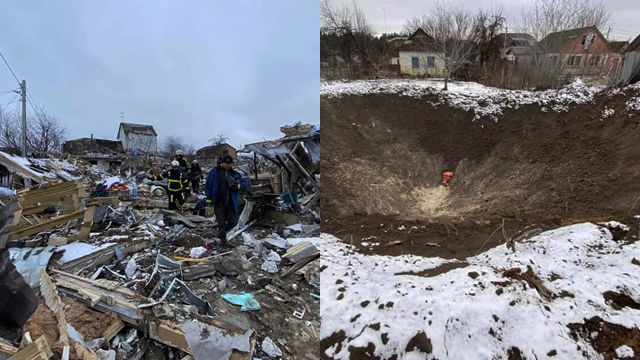 Пошуки чоловіка тривають: ракета РФ знищила будинок у Калинівці, загинула жінка