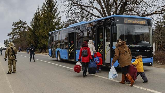 біженці на кордоні