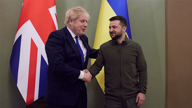 Борис Джонсон і Володимир Зеленський