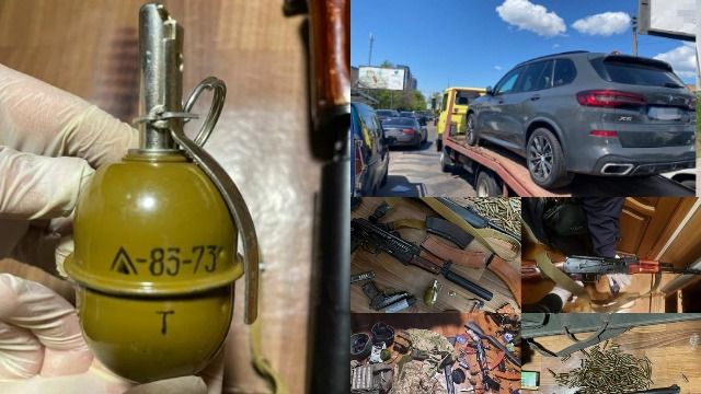 У Києві затримали крадіїв елітних авто: у чоловіків знайшли зброю та військове спорядження